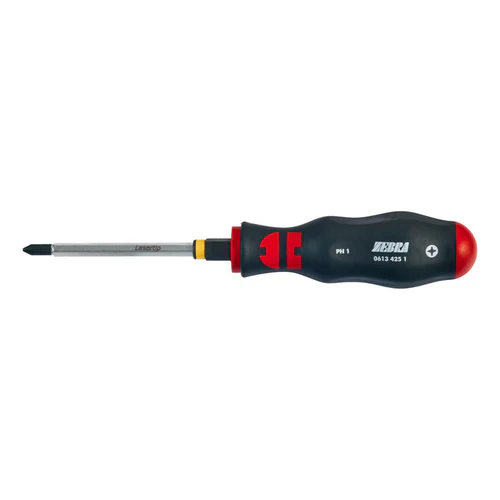 ZEBRA Phillips Head Screwdriver – Laser-Cut Tip – Hexagon Blade – Wrench Adapter – PH2 x 100mm Long