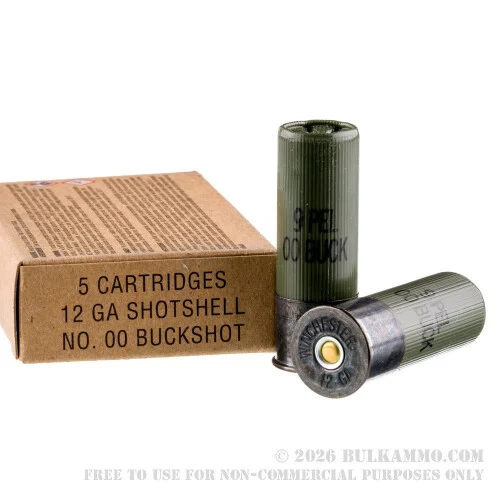 250 Rounds of 12ga Ammo by Winchester -00 Buck