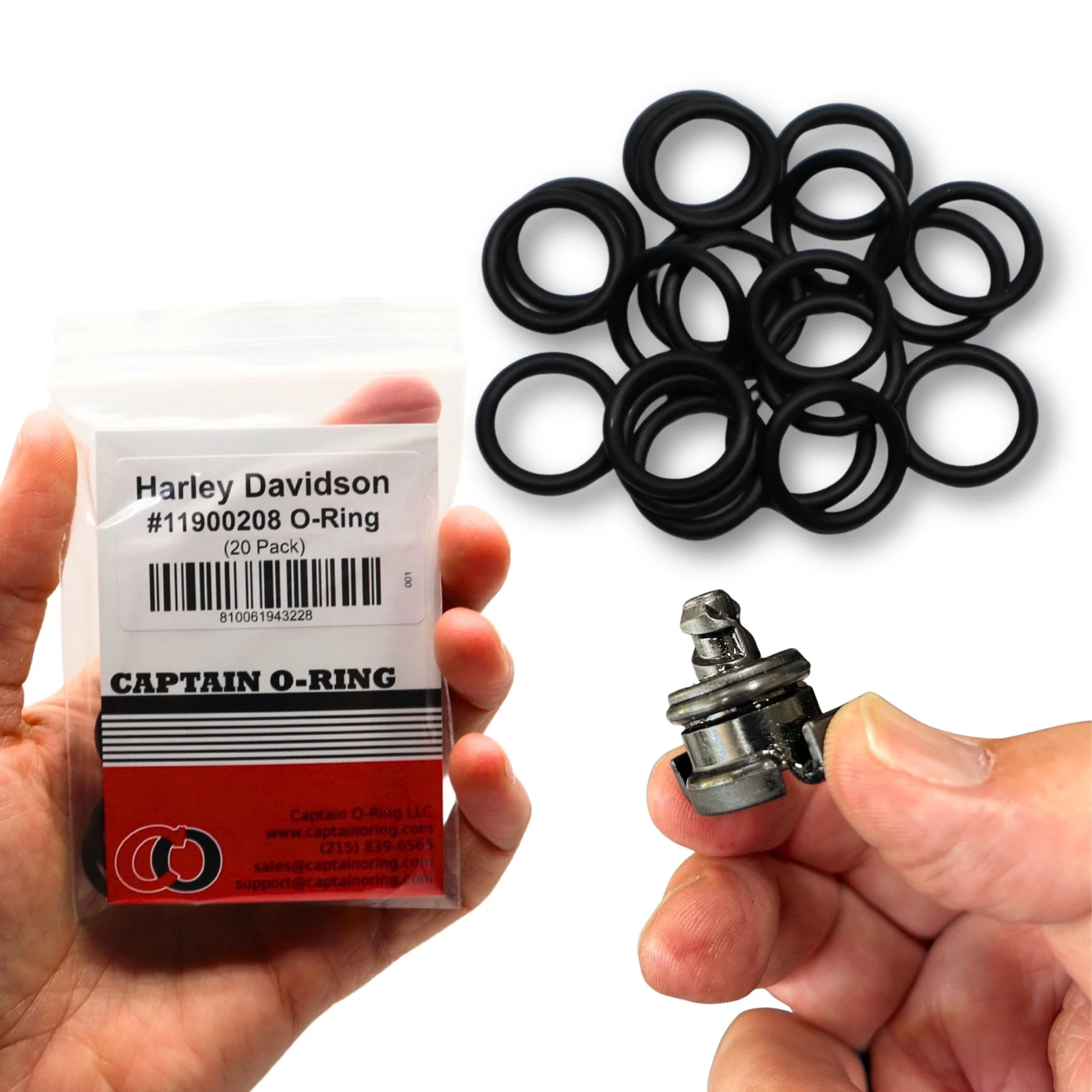 11900208 O-Rings for Harley Davidson 62700327 Plugs (20 Pack)