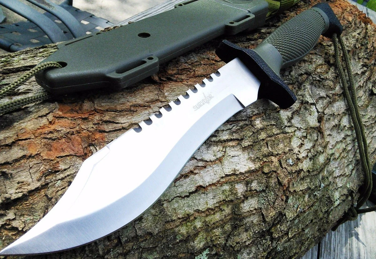 12″ Survivor Brand Knife Full Tang Fixed Blade Knife & Sheath HK-6001S