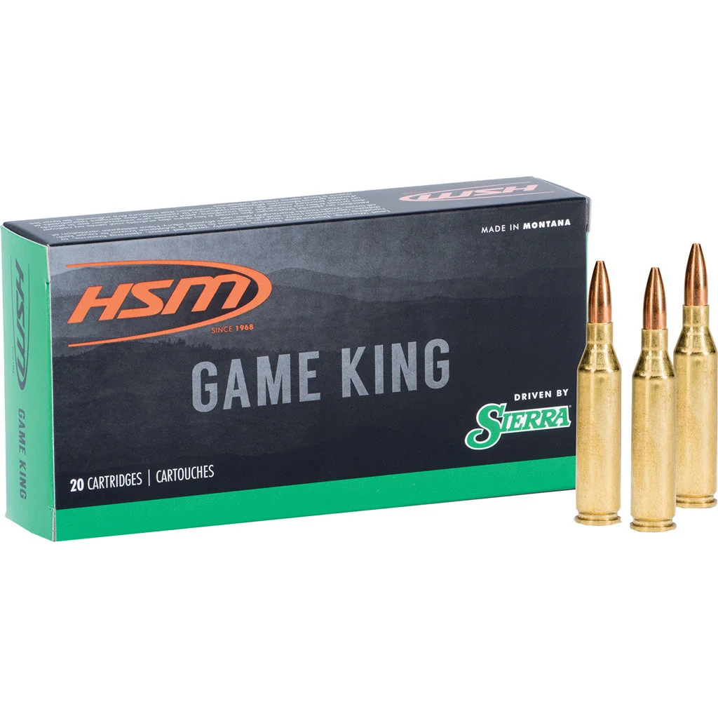 HSM Sierra Game King 7mm Remington Mag 160 gr JSP ammo