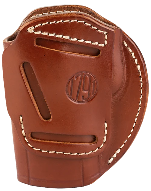 1791 Gunleather 3-Way Outside Waistband, Size 06, Classic Brown Leather, Belt Loop, Fits Beretta 92/ Walther PPQ/ Sig P320 Ambidextrous