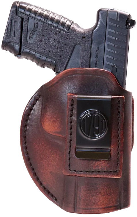 1791 Gunleather 4 Way, Inside/Outside Waistband Holster, Size 6, Matte Finish, Leather Construction, Vintage Brown