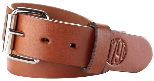1791 Gunleather Gun Belt 01 made of Leather with Classic Brown Finish, 1.50" Width & 38" Belt Size for 34 Pants
