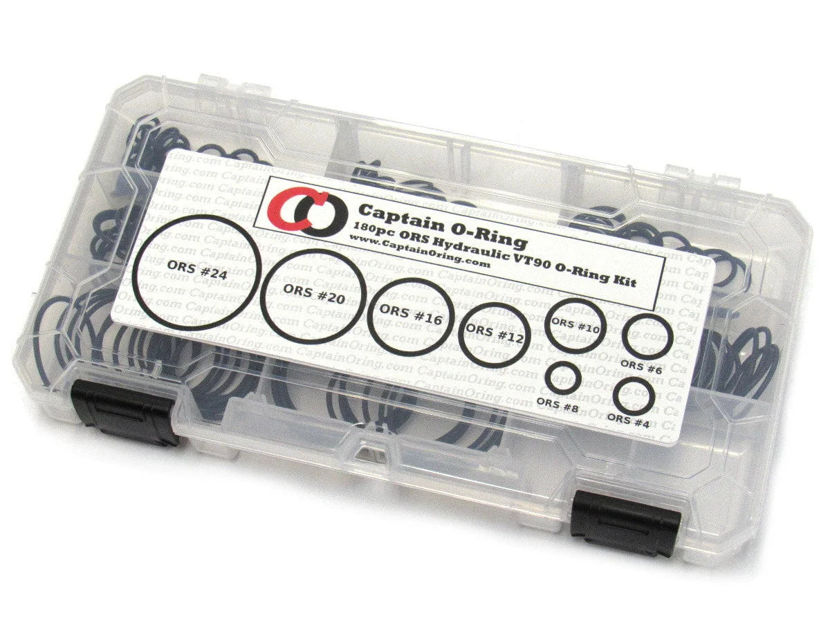 180pc ORS / ORFS Flat Face Hydraulic Viton/FKM 90 O-Ring Kit