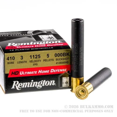 150 Rounds of .410 3" Ammo by Remington -000 Buck