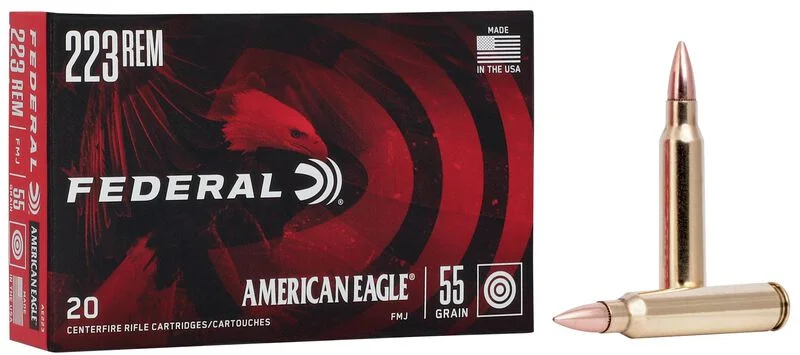.223 Rem Federal American Eagle FMJ 55 gr – Range Ammo | 500 Rounds