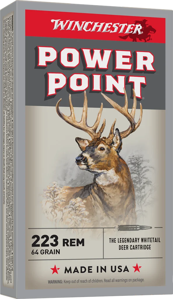 .223 Rem Winchester Super-X Power-Point 64 gr – Hunting Ammo | 200 Rounds