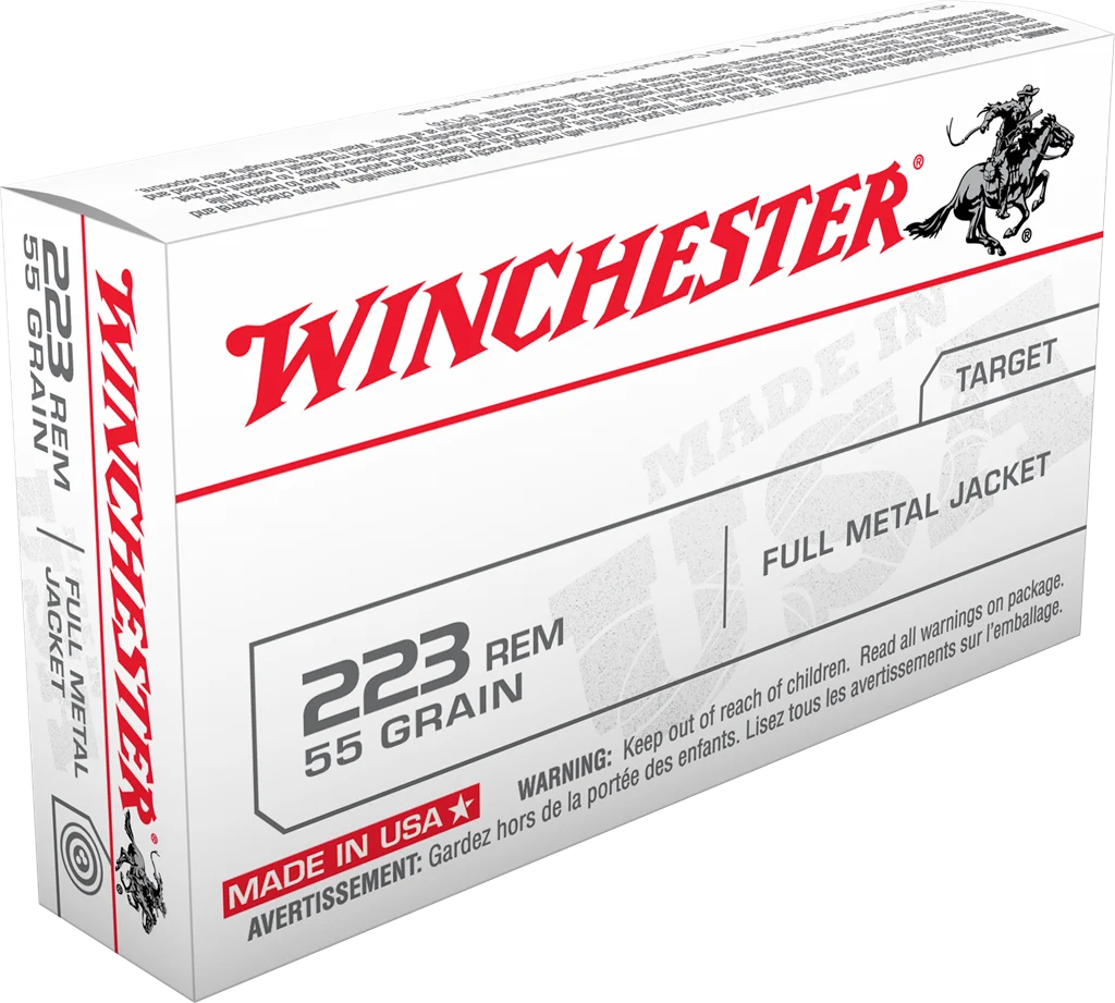 .223 Rem Winchester White Box FMJ 55 gr – Range Ammo | 1000 Rounds