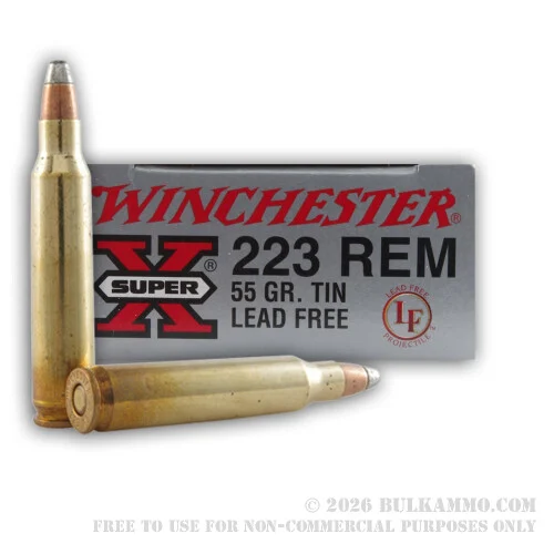20 Rounds of Lead-Free .223 Ammo by Winchester - 55gr FSP