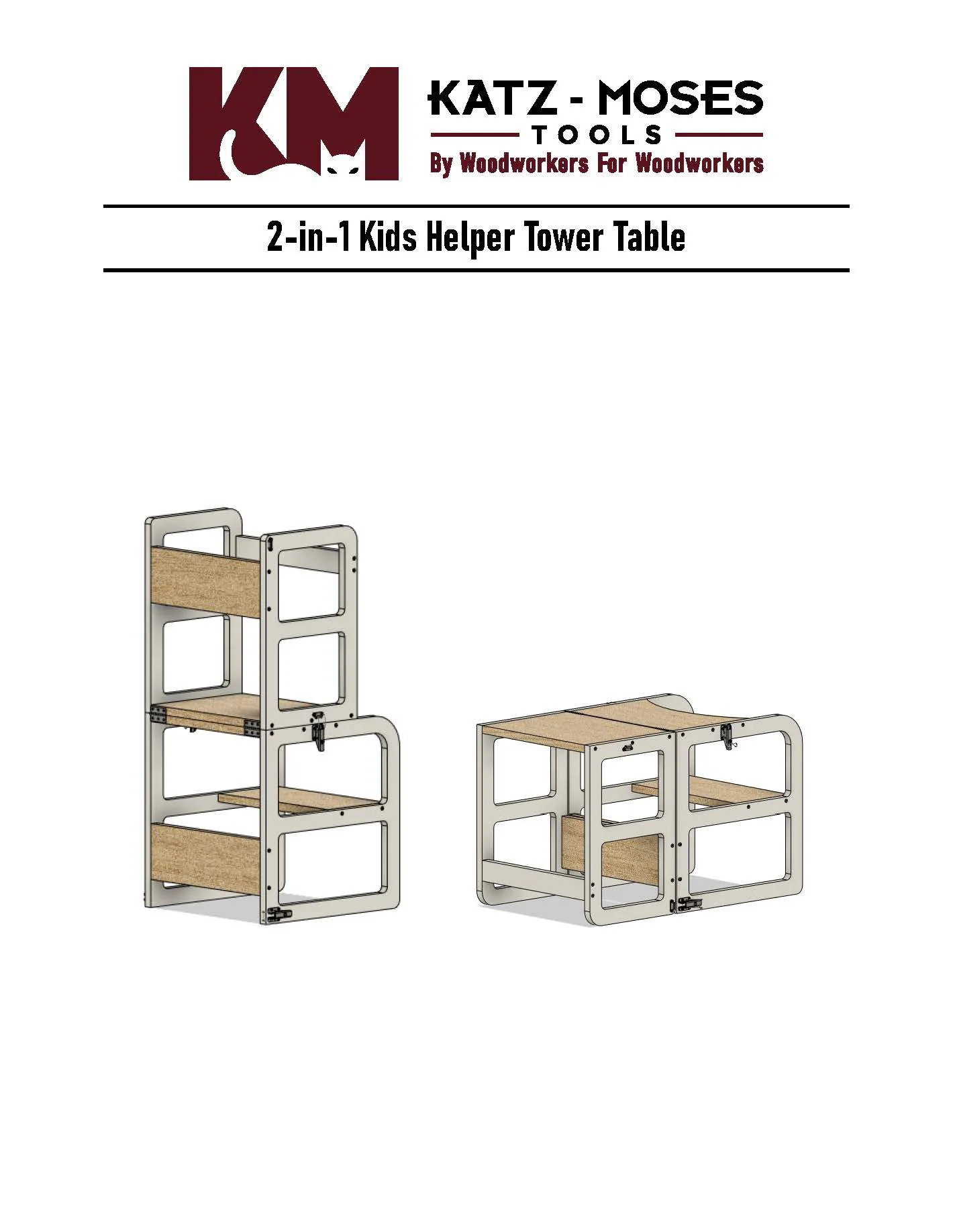 2-in-1 Kid’s Helper Stool Build Plans