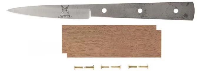 3" Green River Spearpoint Paring Knife Kit with Walnut Handle
