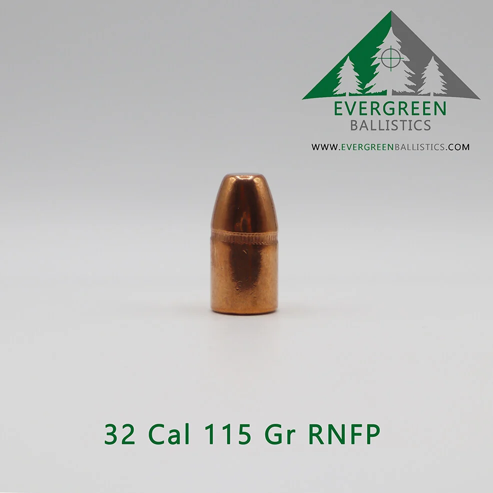 32 Caliber (.312) 115 Grain RNFP Plated Bullets