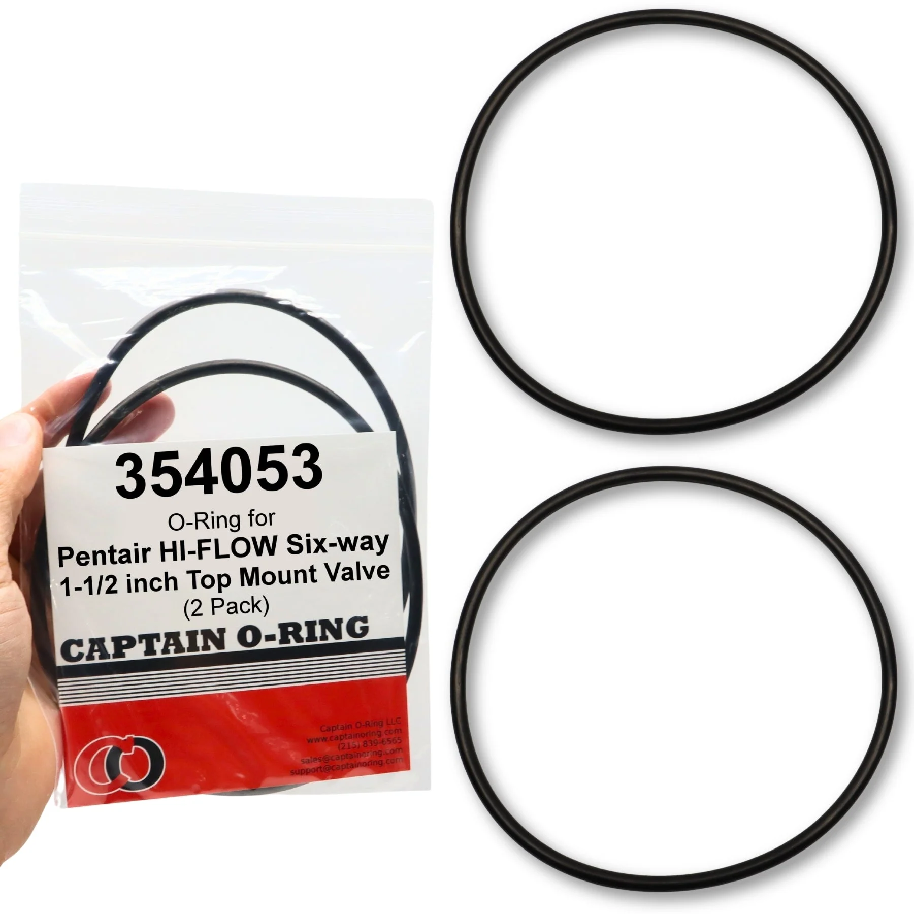 354053 Top O-Ring for Pentair HI FLOW Six-way 1-1/2 inch Top Mount Valve (2 Pack)