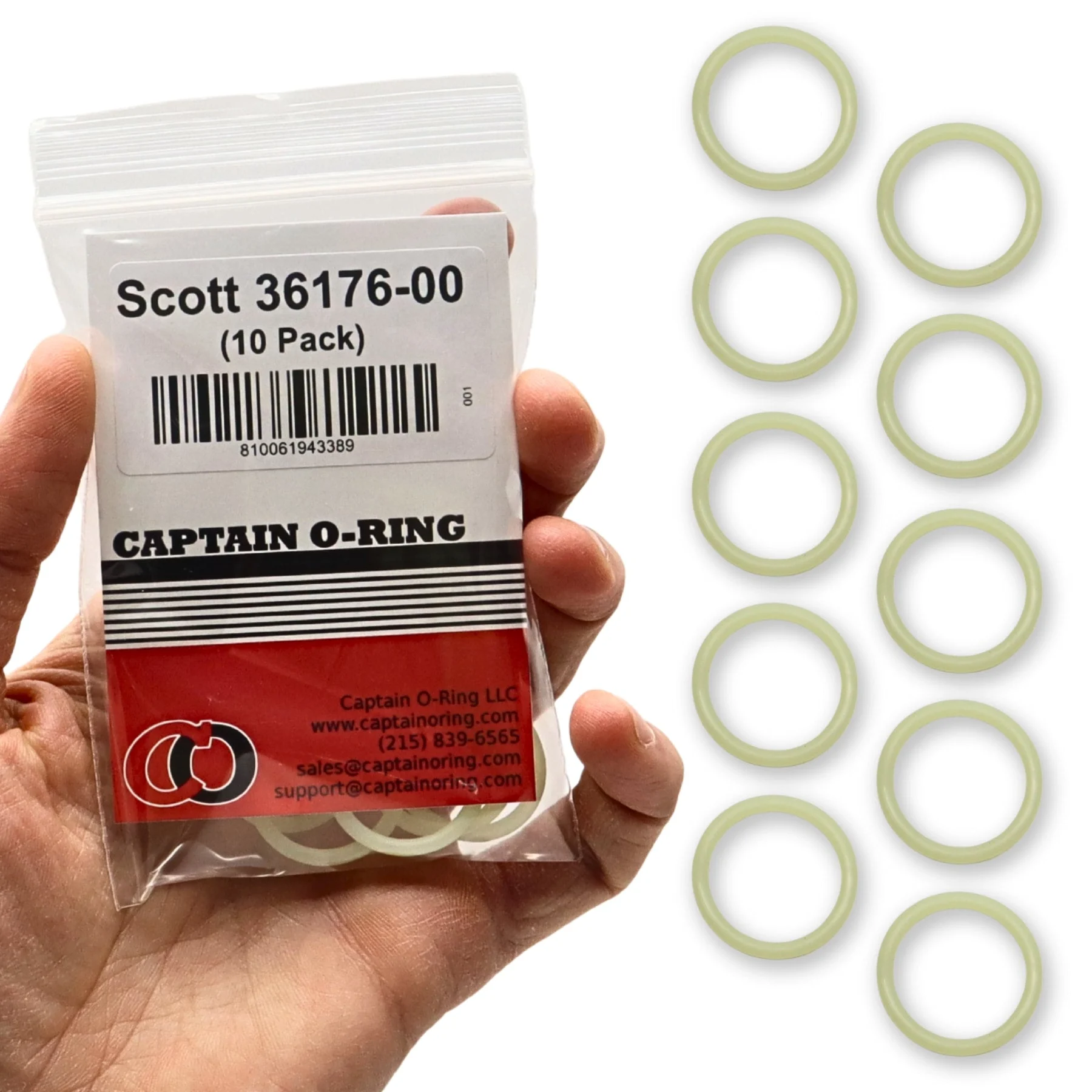 36176-00 O-Rings for 3M Scott SCBA (10 Pack)