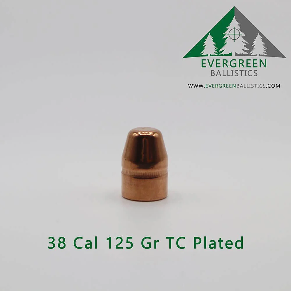 38/357 (.357) 125 Grain TC Plated Bullets