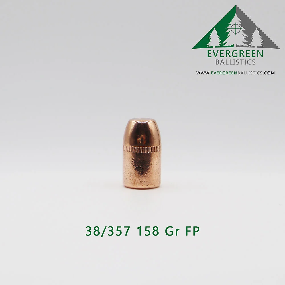38 Cal (.358) 158 Grain RNFP Plated Bullets