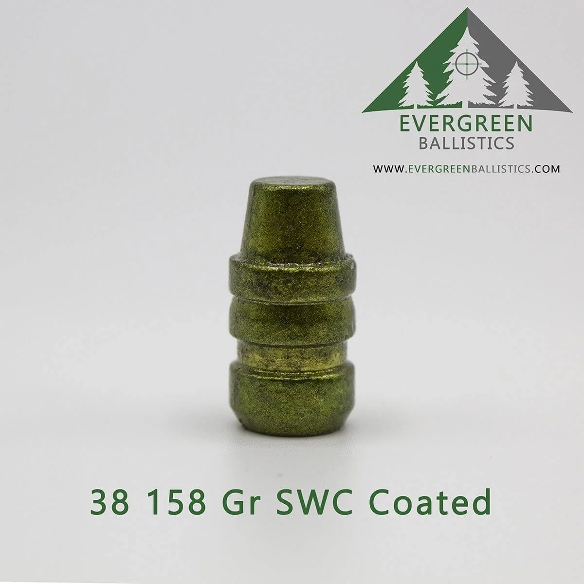 38 Cal (.358) 158 Grain SWC Coated Bullets