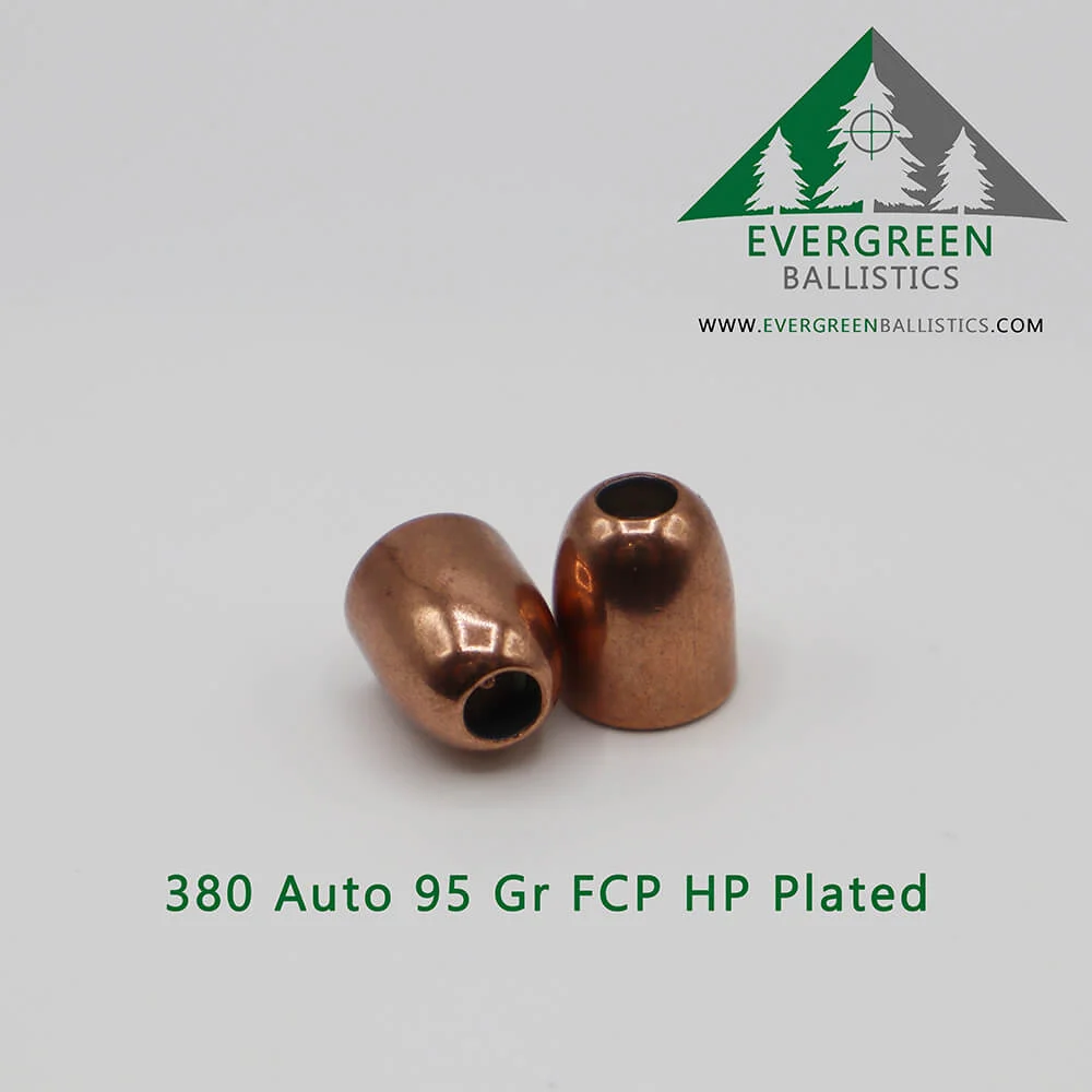 380 Auto (.355) 95 Grain Plated Hollow Point Bullets