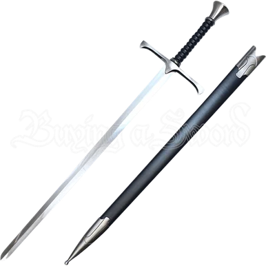 39.5" Medieval Sword Leather Handle NTL877