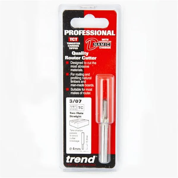 TrendTwo flute cutter 4mm diameter – 3/07X1/4TC