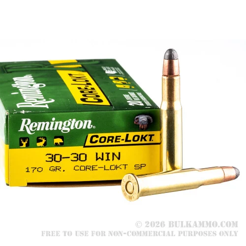 200 Rounds of 30-30 Win Ammo by Remington - 170gr SP