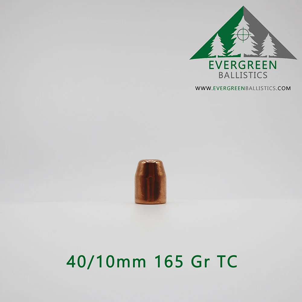 40/10mm (.400) 165 Grain TC Plated Bullets