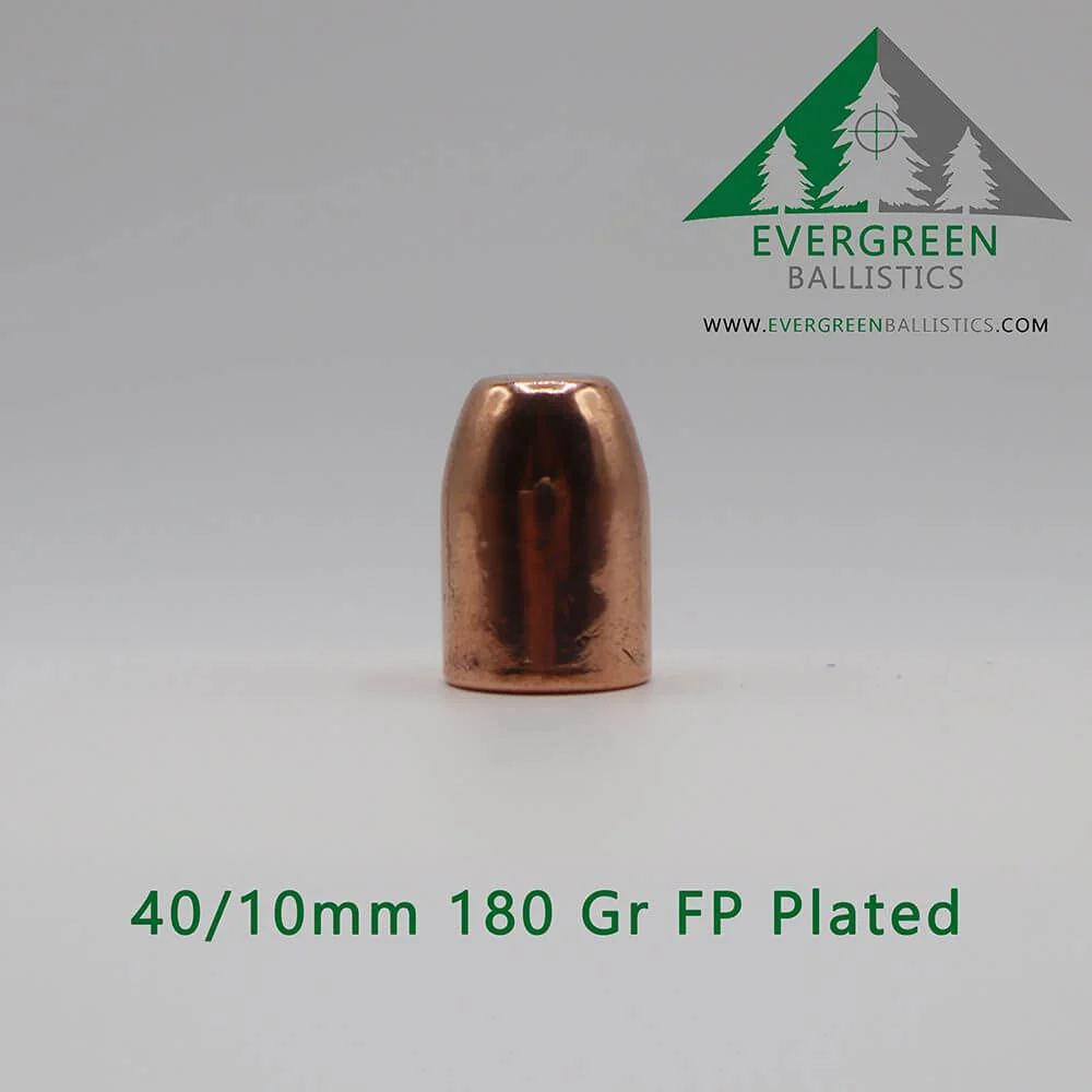 40/10mm (.400) 180 Grain SHFP Plated Bullets