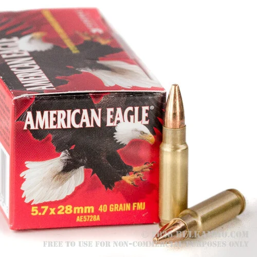 500Rounds of 5.7x28 mm Ammo by Federal - 40gr FMJ