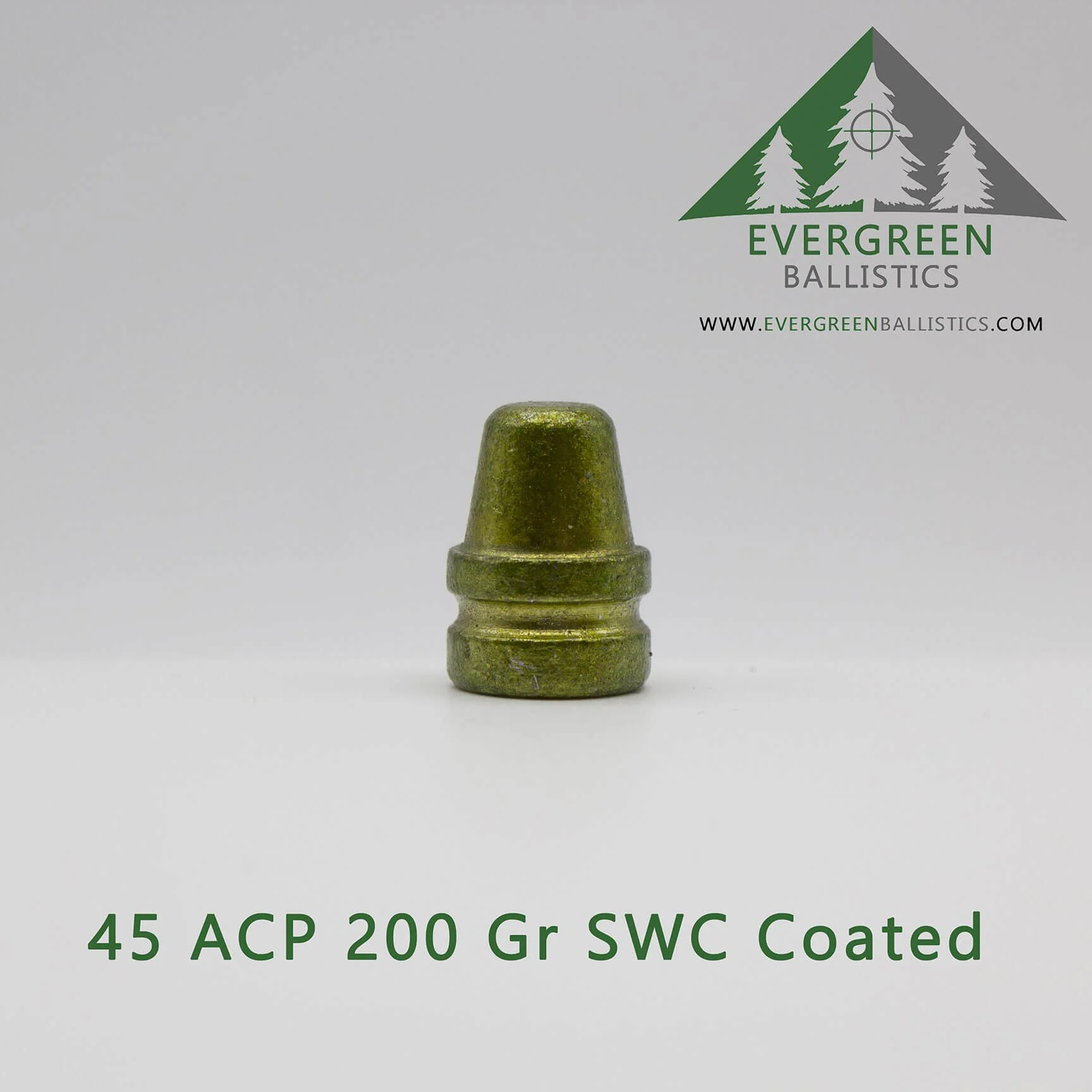 45 ACP (.451) 200 Grain SWC Coated Bullet