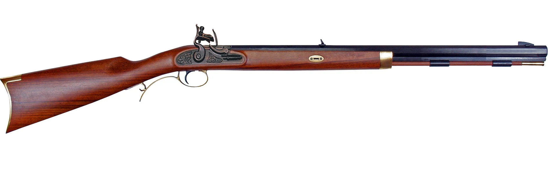.45 Cal Investarm™ Hawken Carbine Rifle - 24" Blued Barrel & Flintlock Ignition - IA4125