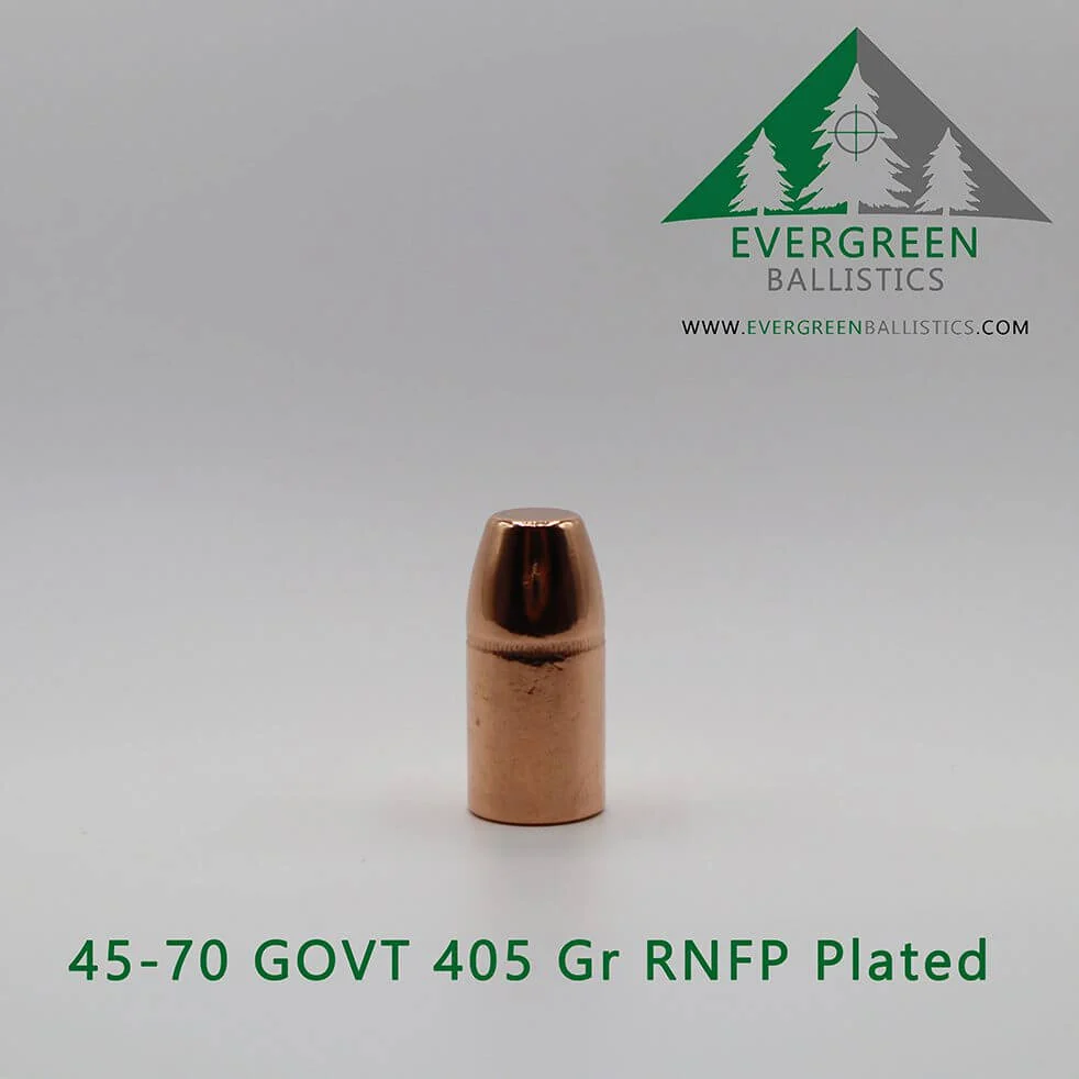 .458 Caliber (.458) 405 Grain RNFP Plated Bullets