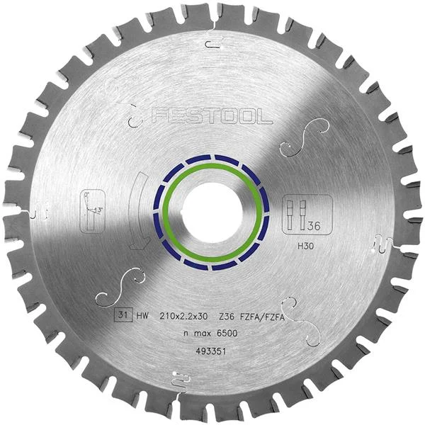 FestoolFlat tooth saw blade 210×2,2×30 F36