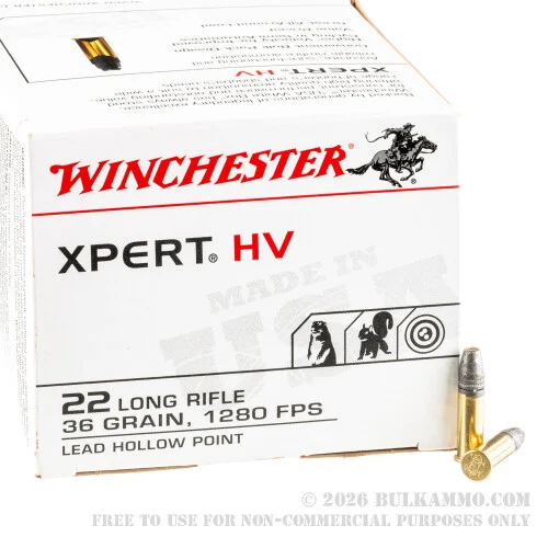 500Rounds of .22 LR Ammo by Winchester - 36gr LHP