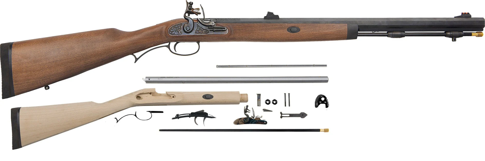 .54 Cal Investarm™ Deer Stalker DIY Kit - Flintlock Ignition - IA5214K