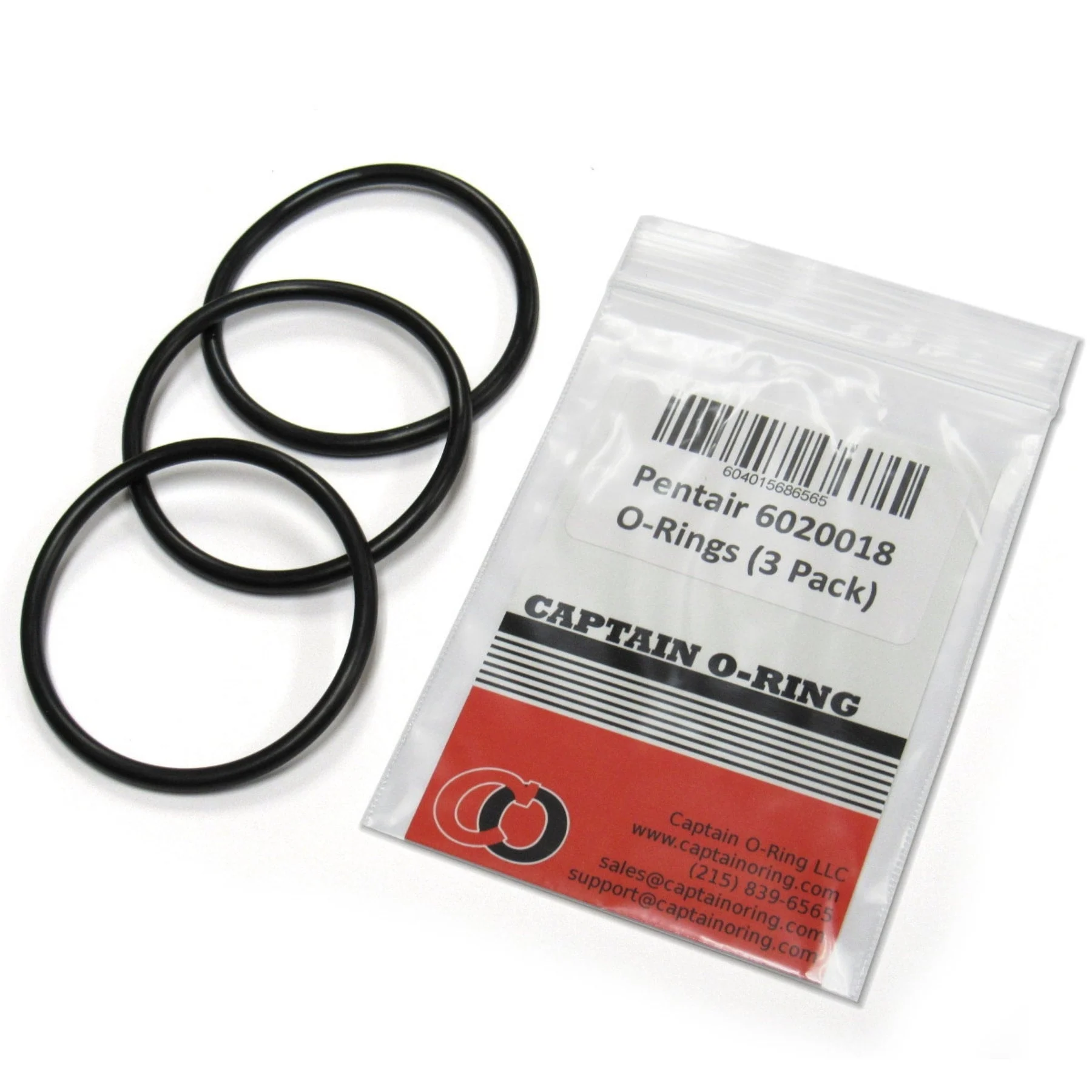 6020018 / 350099O-Rings for Pentair 350157/351157 Superflo, SuperMax Union Fitting (3 Pack)