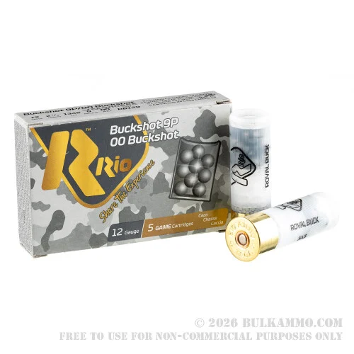250 Rounds of 12ga Ammo by Rio -00 Buck
