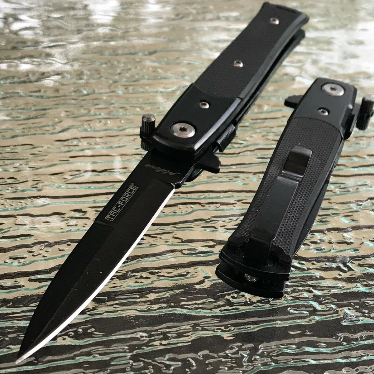 7″ Tac Force Tactical Mini Milano Assisted Stiletto Pocket Knife