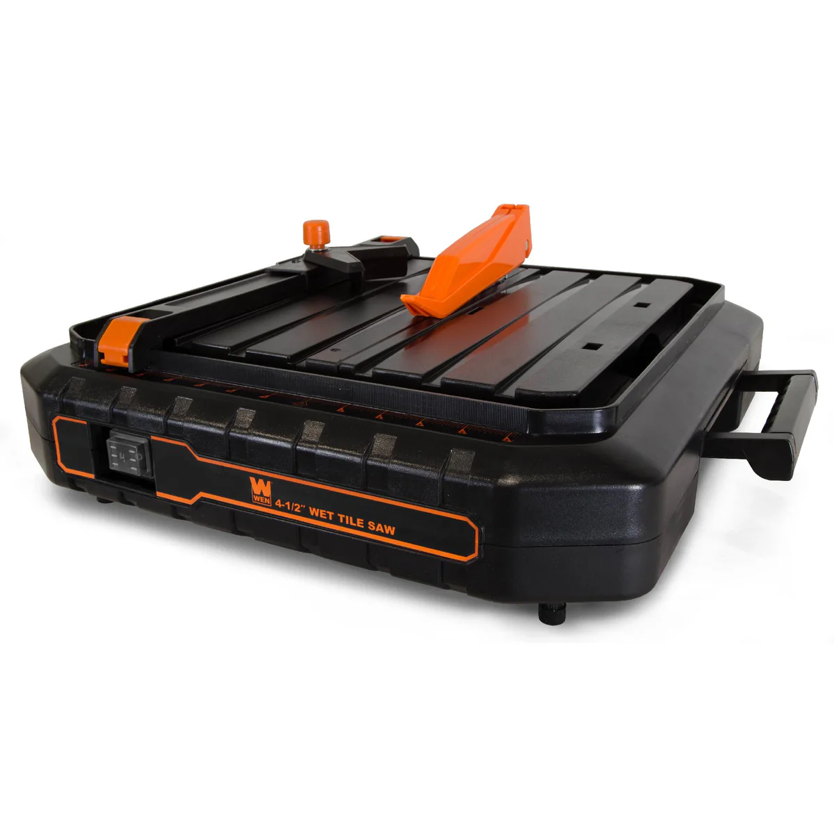WEN 71745 4.1A 4.5-Inch Portable Wet Tile Saw with Fence and Miter Gauge