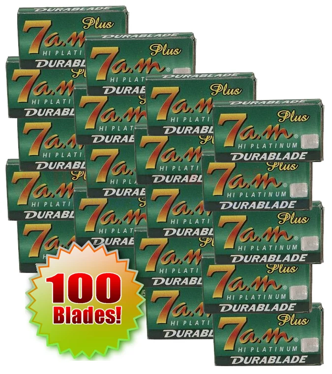 7AM Platinum DE Blades, 100 Ct(20 x 5)