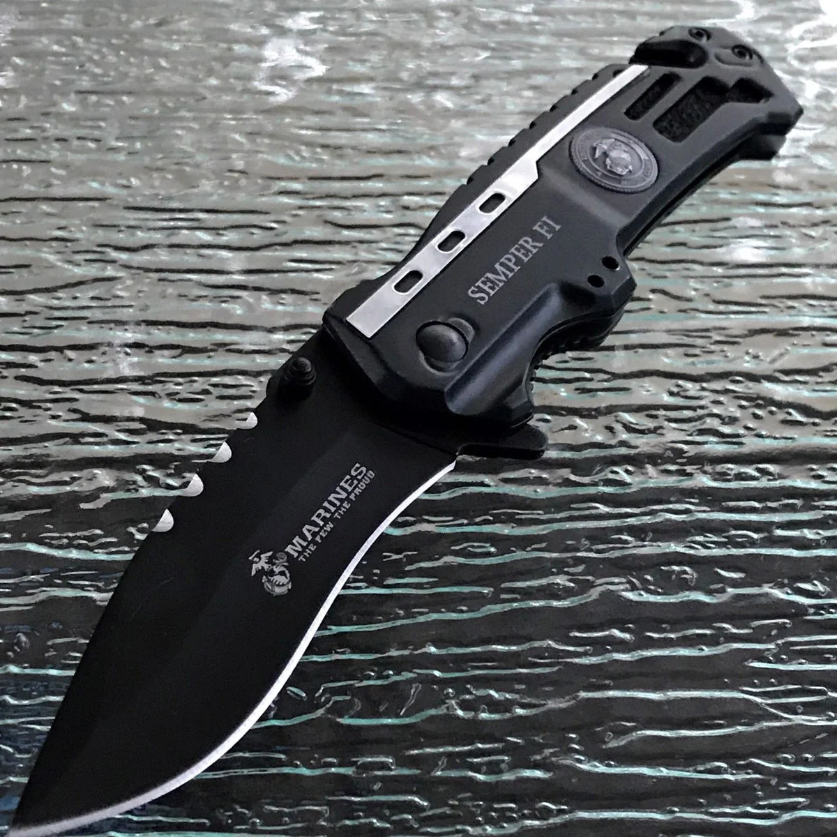 8.25″ MTECH US Marine Spring Assisted Official Pocket Knife MA-1002DP