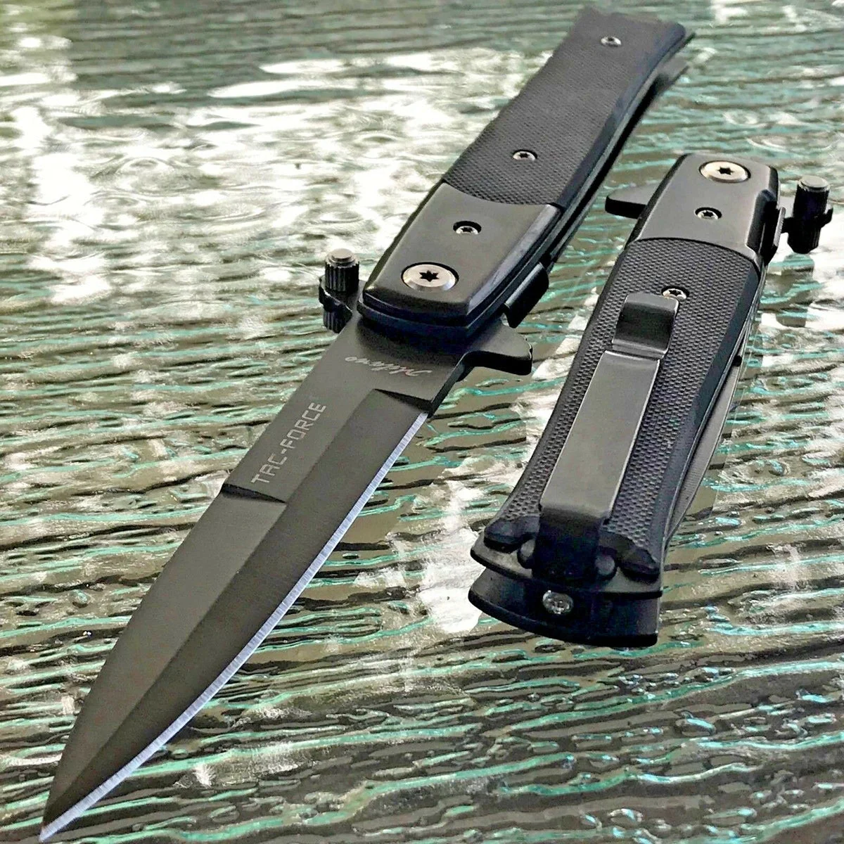 8.75″ Tac Force Milano Stiletto G10 Tactical Pocket Knife