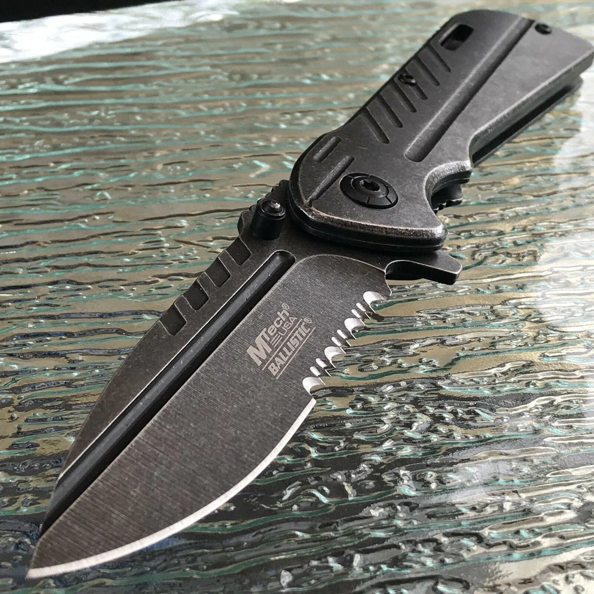 8″ MTECH SPRING ASSISTED TACTICAL BALLISTIC EDC FOLDING POCKET KNIFE OPEN SWITCH