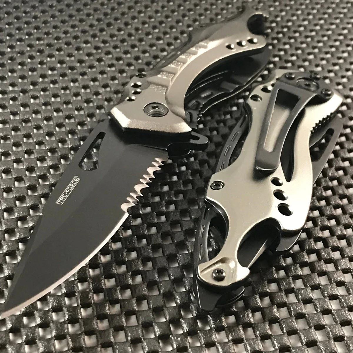8″ Tac Force Tactical Spring Assisted Folding Pocket Knife (TF-705GY)