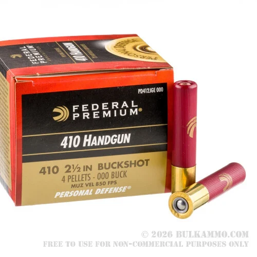 200 Rounds of .410 Ammo by Federal -000 Buck
