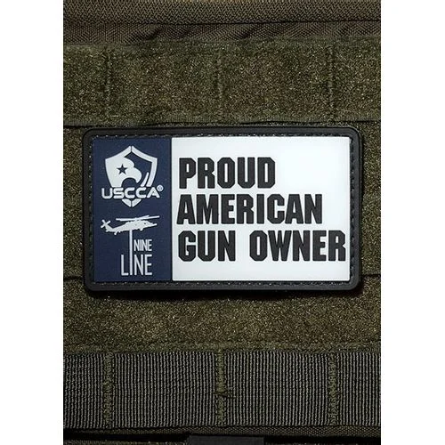 9 Line PVC PATCH – USCCA PROUD AMERICAN GUN OWNER