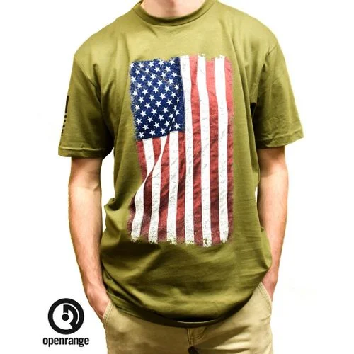 9 Line Sig Flag 18 T-Shirt – Military Green