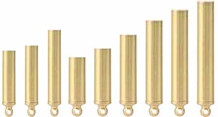 9 piece Powder Measure Set, 20-110 Grains, Brass, Made in the U.S.A.