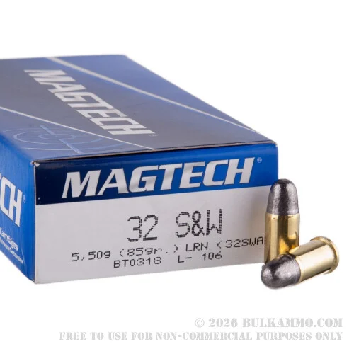 50 Rounds of .32S&WAmmo by Magtech - 85gr LRN