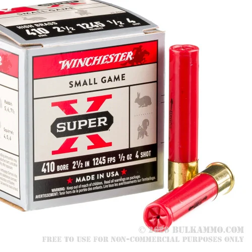 25 Rounds of .410 Ammo by Winchester -#4 shot